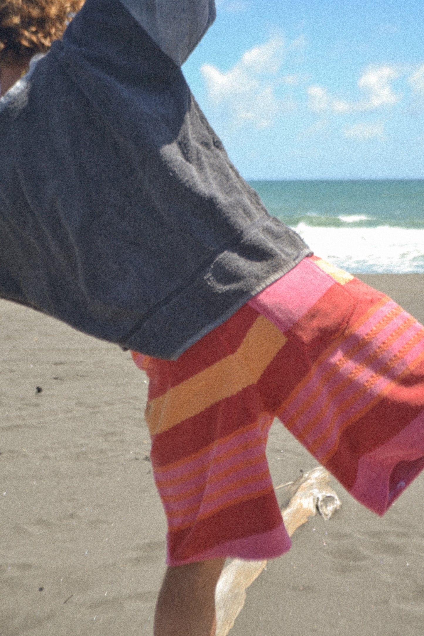 Pink Patterned Long Shorts