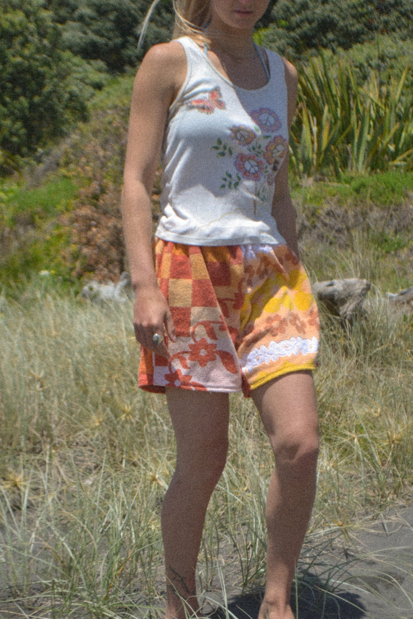 Checked Peachy Shorts