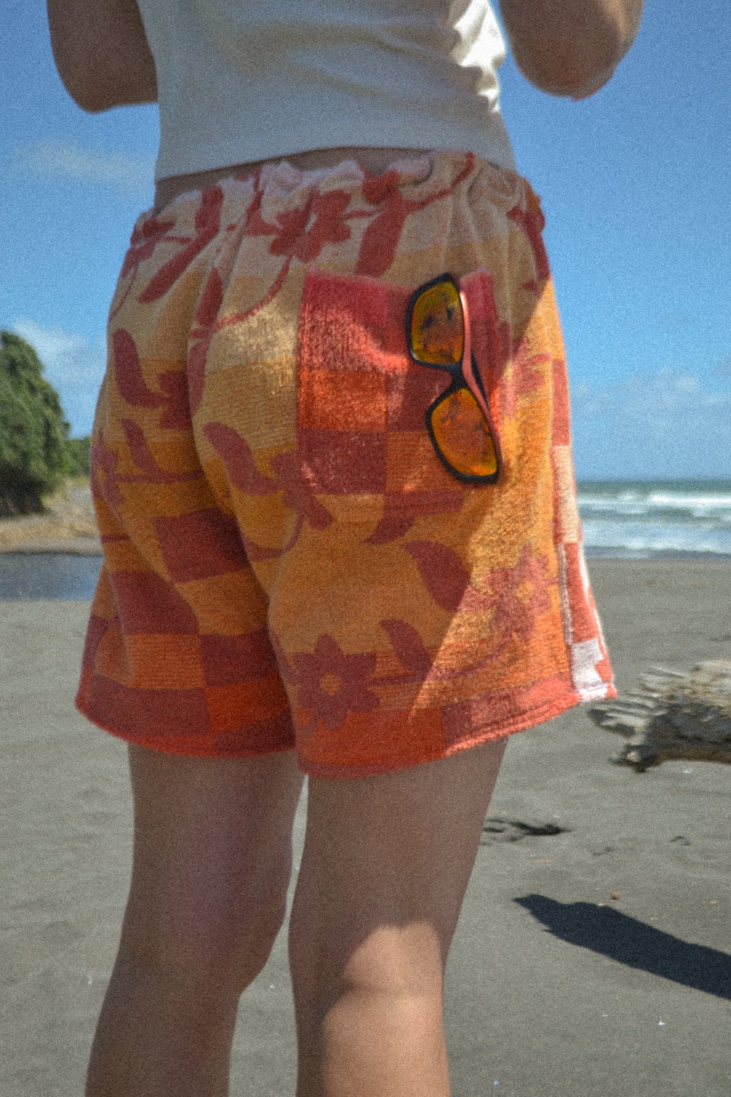 Checked Peachy Shorts