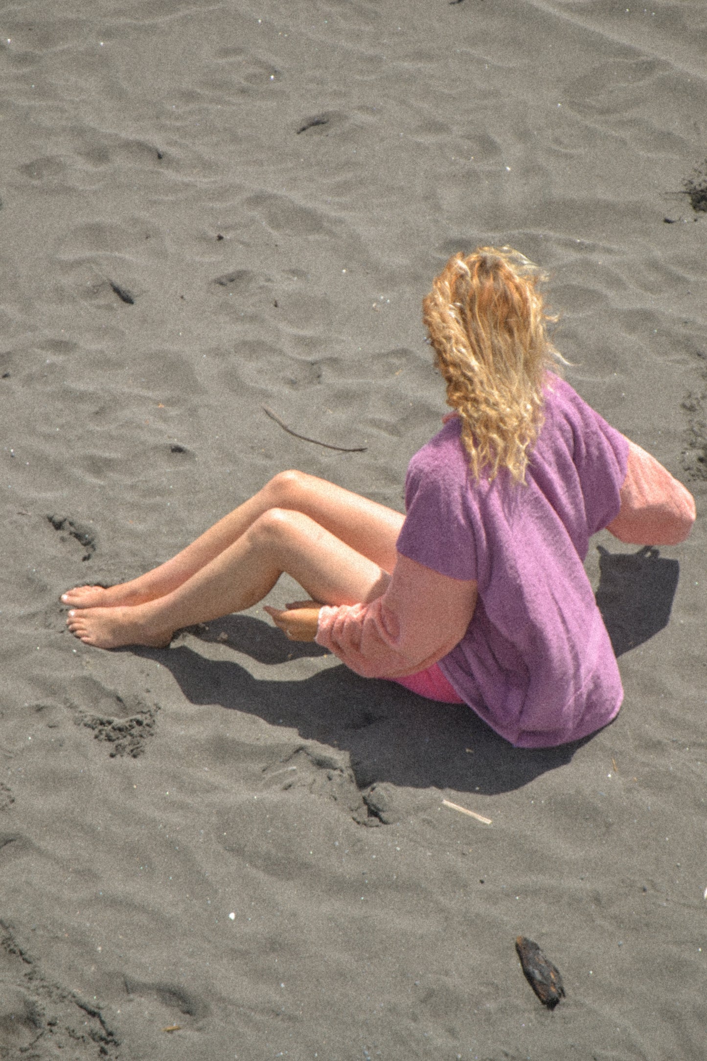Purple and Pink Contrast Jumper